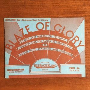 Vintage Blaze of Glory Sheet Music by Ed Chenette
